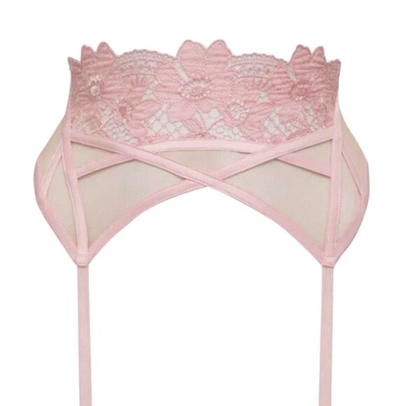 For Love & Lemons Aimee Floral Garter Belt - Size Medium - Picture 2 of 8